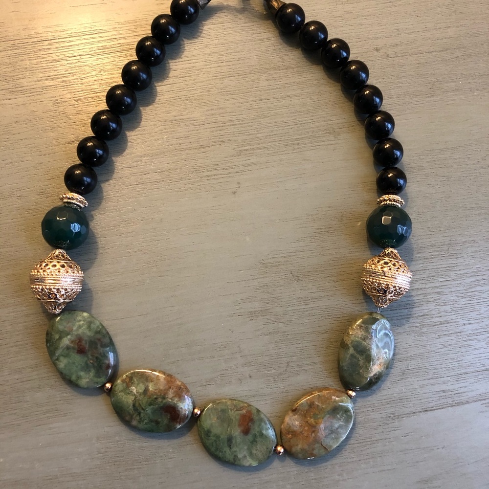 Green Beaded Necklace